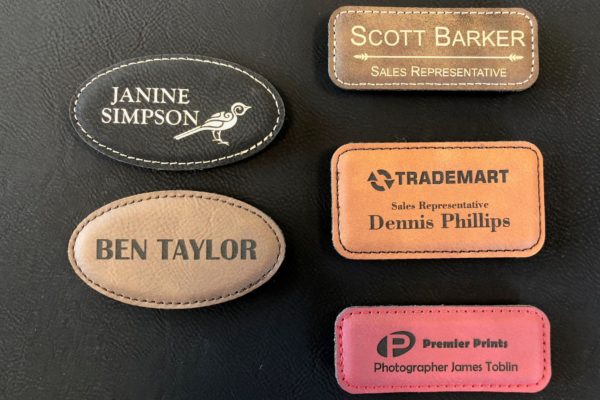 Leather Nametags 1
